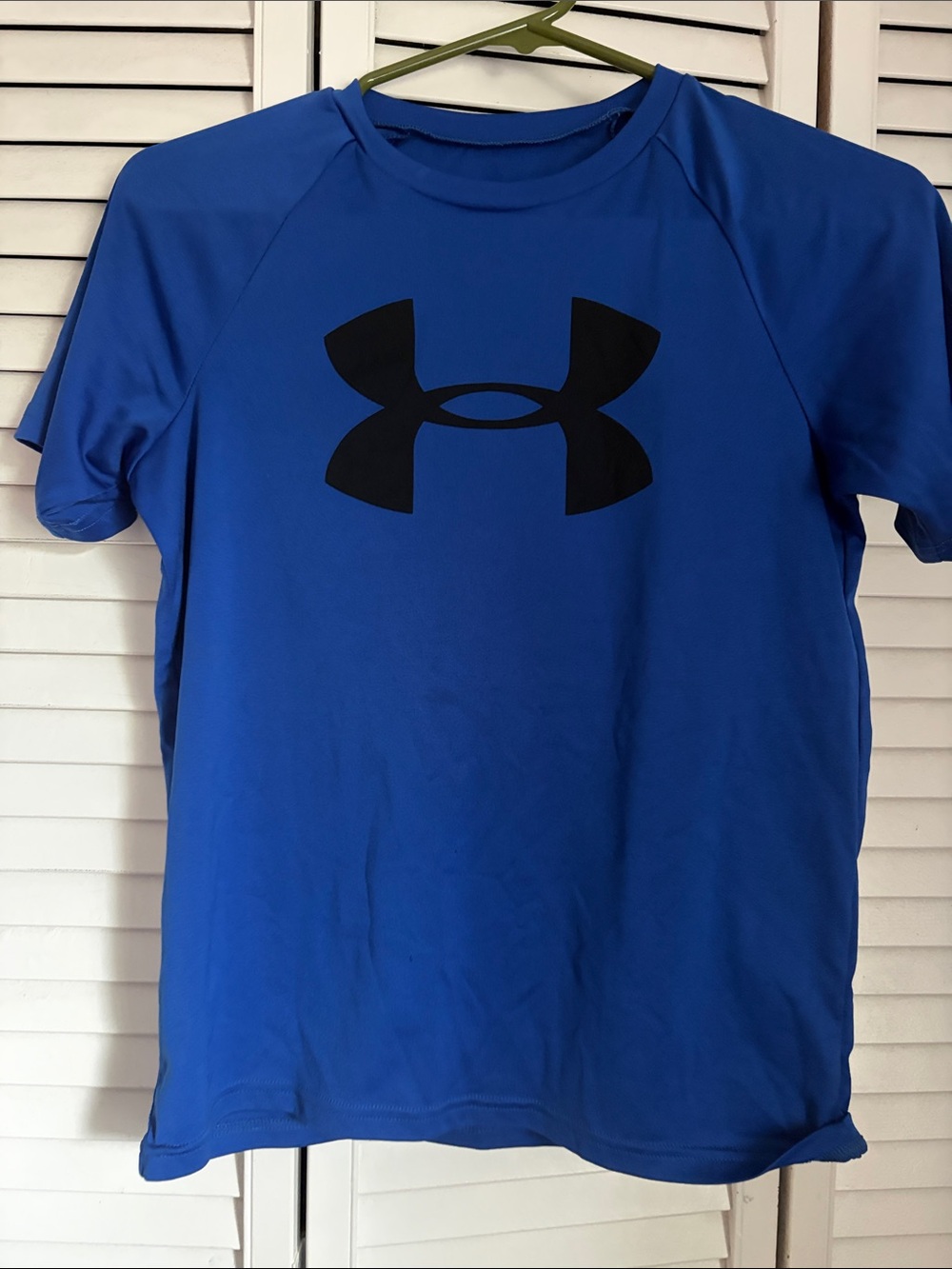 Under Armour Royal Blue Performance Shirt with Black Logo